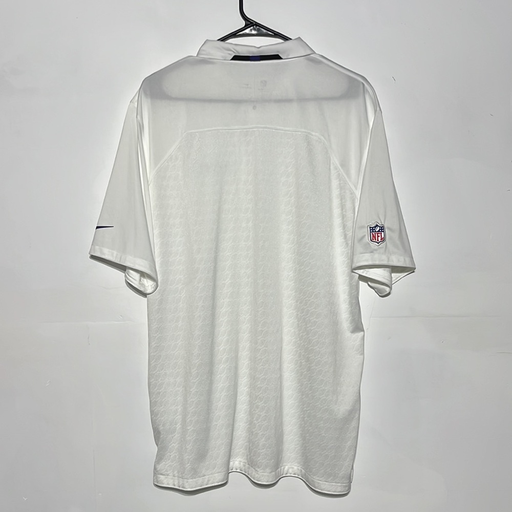 Nike White Baltimore Ravens Dri-Fit Polo Size L - Picture 10 of 10